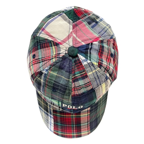 POLO RALPHLAUREN　"INDIAN MADRAS" BASEBALL CAP