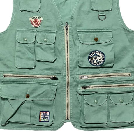 POLO RALPHLAUREN　"FADED MINT" FISHING VEST