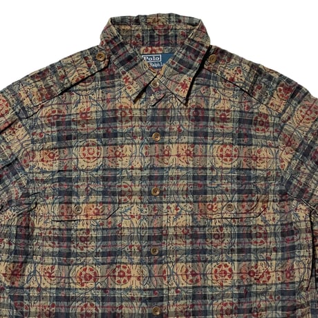 POLO RALPHLAUREN　"MADRAS PRINT" L/S SHIRT