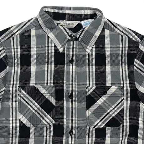 FIVE BROTHER　 "BLACK CHECK" WORK SHIRTS