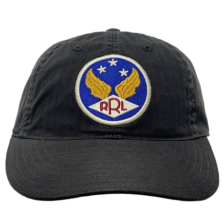 RRL RALPHLAUREN　 "WINGED LOGO" HERRINGBONE CAP (BLACK)