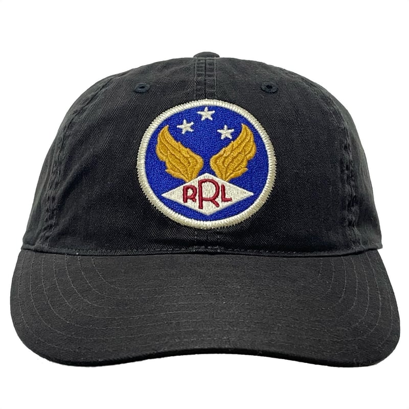 RRL ダブルアールエル ウイングロゴ ボールキャップ ヘリンボーン 刺繍
