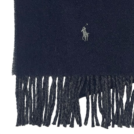 POLO RALPHLAUREN　REVERSIBLE WOOL SCARF
