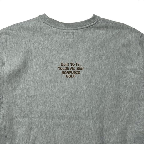 ACAPULCO GOLD　 GET LOST CREW SWEATSHIRT (WASHED GREY)