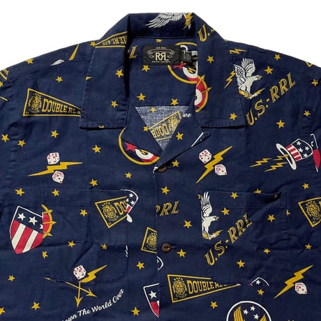 RRL RALPHLAUREN　"VARAITY LOGO" VACATION SHIRT