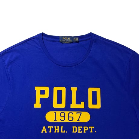 POLO RALPHLAUREN　"LOGO PRINT" S/S Tee (BLUE)