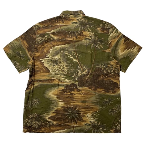 RRL RALPHLAUREN　"LINEN-BLEND" CAMP SHIRT