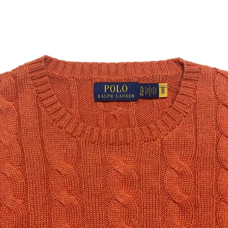POLO RALPHLAUREN　"CABLE KNIT" SWEATER