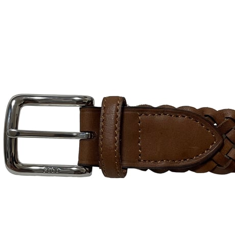 POLO RALPHLAUREN　MESH LEATHER BELT
