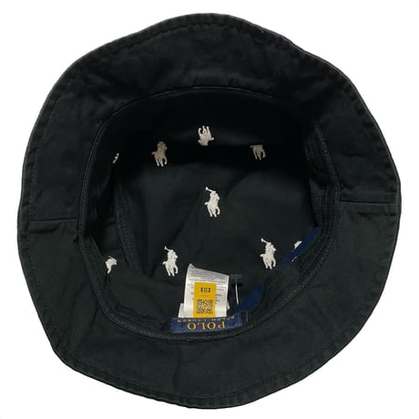 POLO RALPHLAUREN　"DOT EMBROIDERY" BACKET HAT