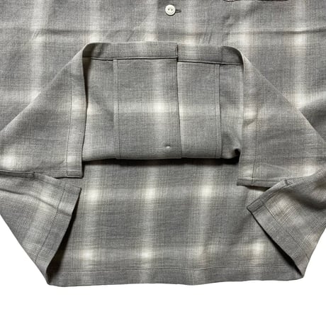 FIVE BROTHER　"GREY OMBRE" OPEN COLLAR SHIRT
