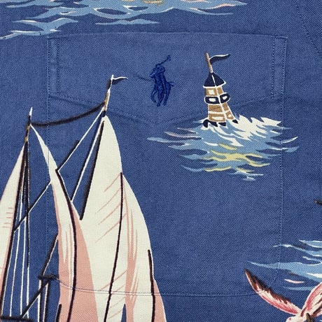 POLO RALPHLAUREN　"SHIP PRINTED" BUTTON DOWN SHIRT