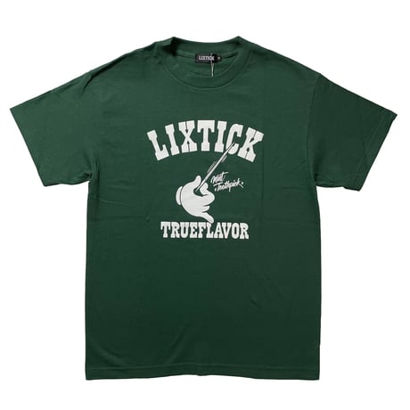 LIXTICK　"COLLAGE" S/S T-SHIRT (FOREST GREEN)