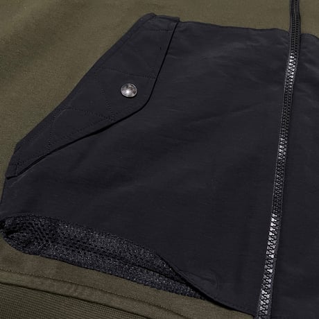 POLO RALPHLAUREN　"HYBRID FULL-ZIP" HOODIE (OD)