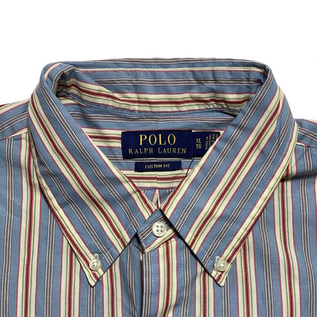 POLO RALPHLAUREN　"STRIPE" BUTTON DOWN SHIRT