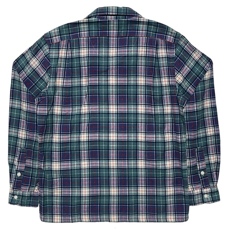 POLO RALPHLAUREN　"CHECK" L/S OPEN COLLAR FLANNEL SHIRT