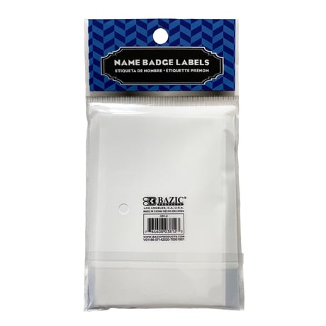 BAZIC　NAME BADGE LABELS(25枚入り)