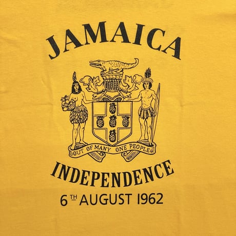 M.V.P.　 "JAMAICA" S/S TEE (GOLD/GREEN)