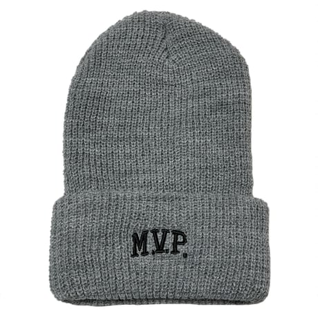 "MVP" KNIT CAP　GREY