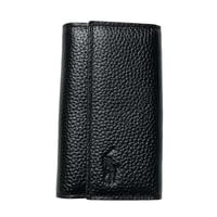 POLO RALPHLAUREN　LEATHER KEYCASE (BLACK)