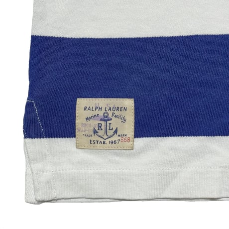 POLO RALPHLAUREN　"CHAMBRAY COLLAR" POLO SHIRT