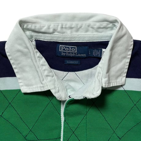 POLO RALPHLAUREN　"BORDER" L/S POLO SHIRT