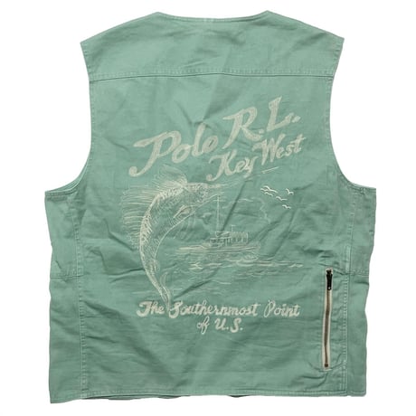 POLO RALPHLAUREN　"FADED MINT" FISHING VEST