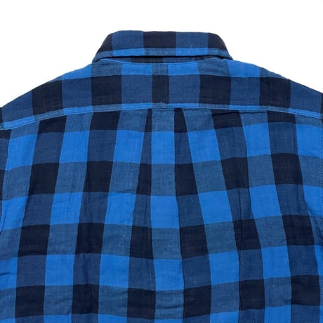 POLO RALPHLAUREN　 "BUFFALO CHECK" FLANNEL SHIRT (BLACK&BLUE)