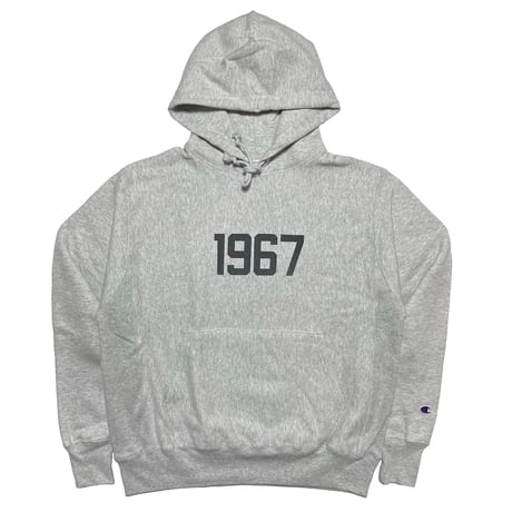 US🇺🇸限定Champion "1967 INK BLACK" 12oz REVERSE WEAVE HOODIE