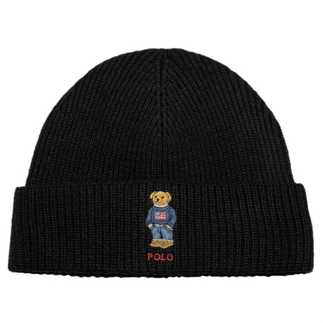 POLO RALPHLAUREN　"POLO BEAR FLAG" BEANIE KNIT CAP