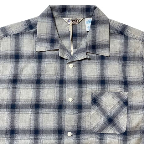 FIVE BROTHER　WORK SHIRT　NAVY OMBRE