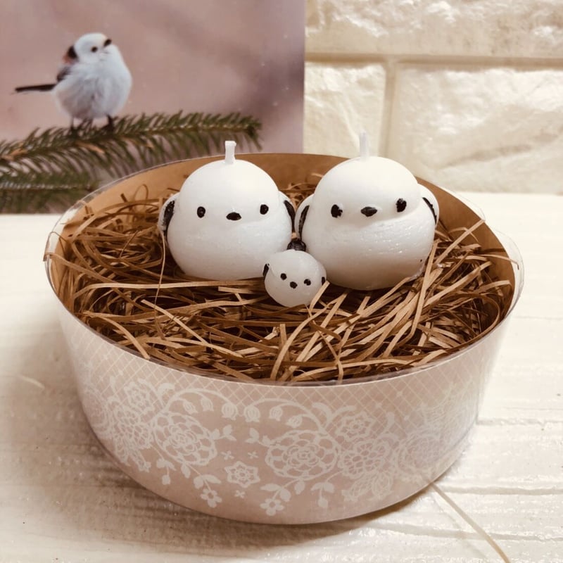 シマエナガキャンドルA | atelier202's STORE