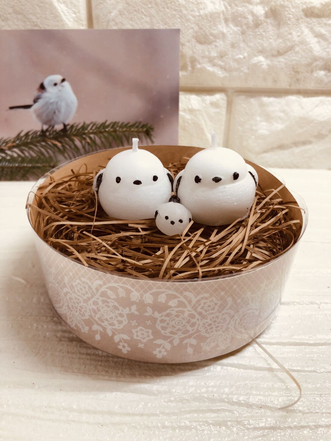 シマエナガキャンドルA | atelier202's STORE