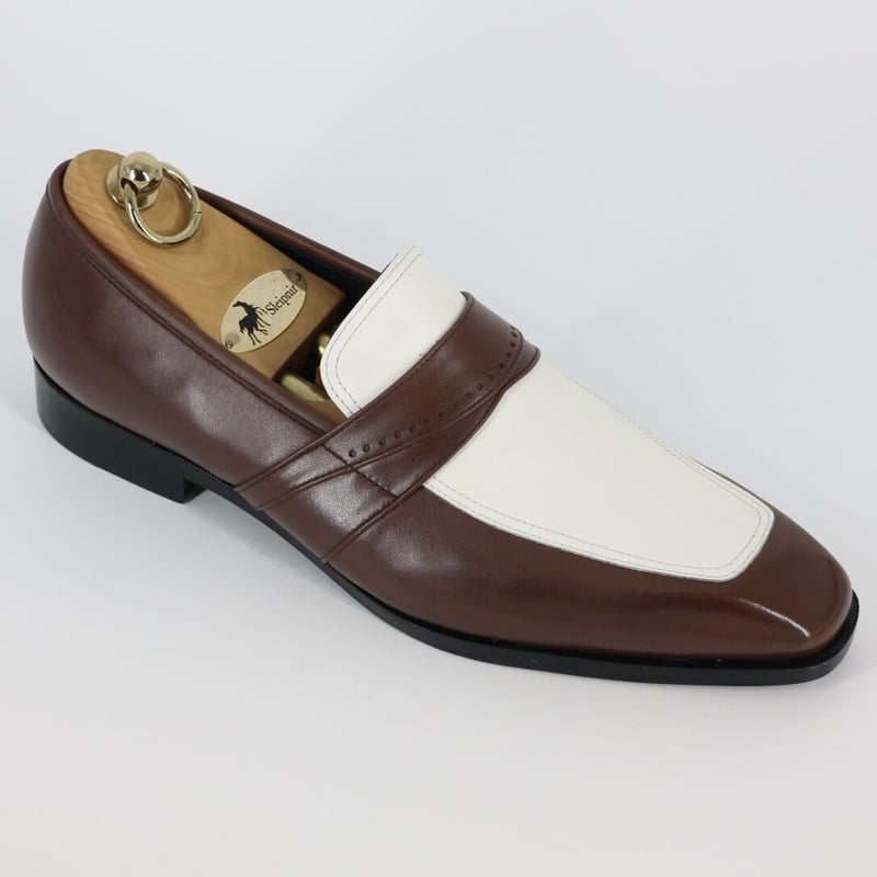 ブラウン/ホワイト|ペニーローファー | K-51 Order Shoes STORE ブラウン/ホワイト|ペニーローファー | K-51 Order Shoes STORE