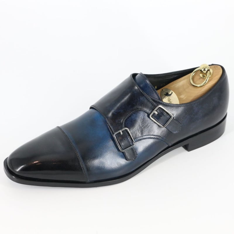 ブラック/ネイビー|ダブルモンクストラップ | K-51 Order Shoes ブラック/ネイビー|ダブルモンクストラップ | K-51 Order Shoes