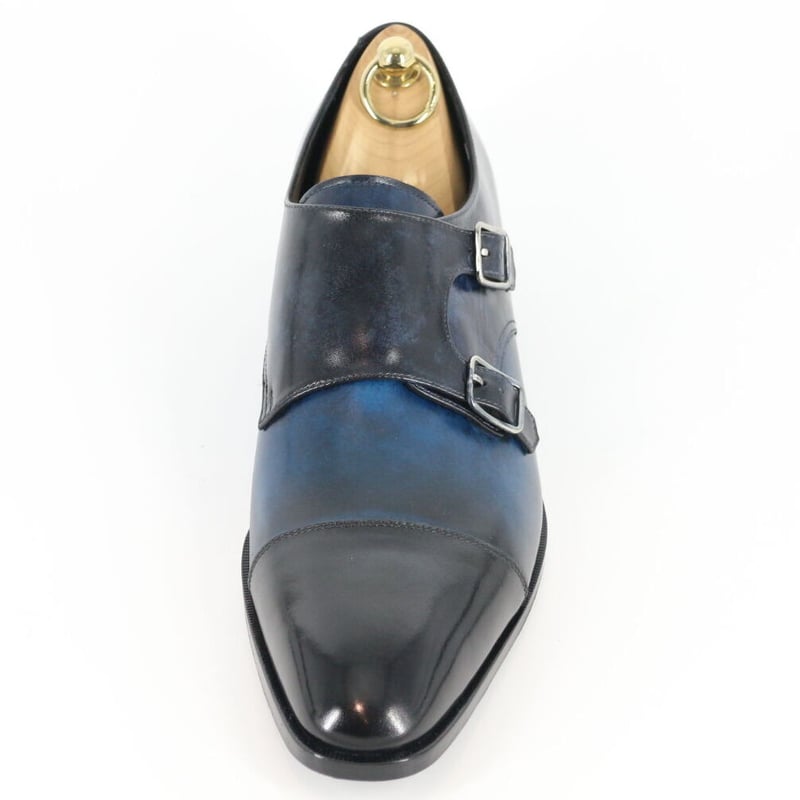 ブラック/ネイビー|ダブルモンクストラップ | K-51 Order Shoes ブラック/ネイビー|ダブルモンクストラップ | K-51 Order Shoes