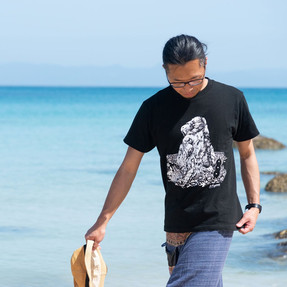 猿岩Tシャツ【ブラック】 | KOGAWA Kenta shop