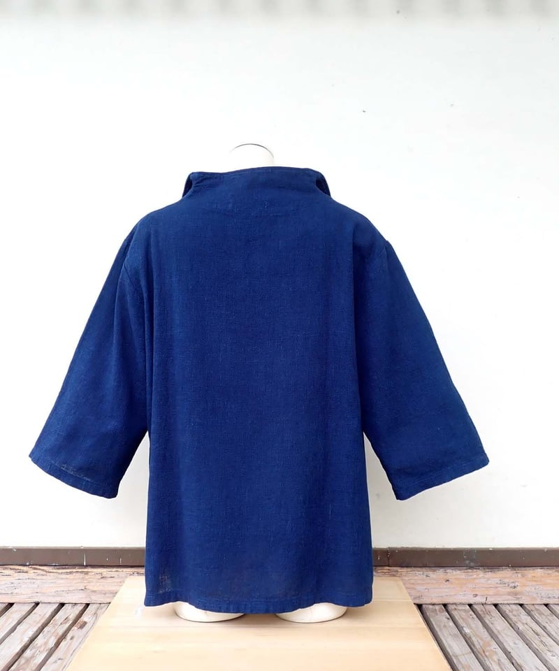 藍染立衿ブラウス | ayanote's STORE 藍染立衿ブラウス | ayanote's STORE