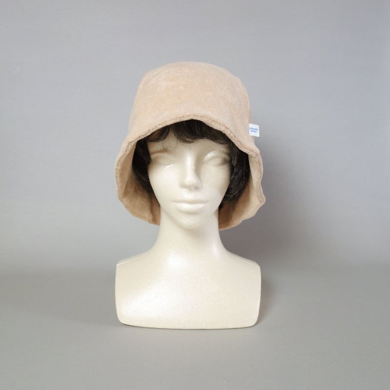 ロマンシングSAGAサウナハット ベージュ フリーサイズ エモニーク emonique コットンタオル サウナハット 大きめサイズ