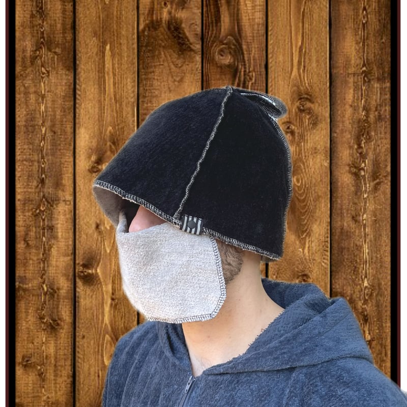 【早い者勝ち】サウナセンター サウナハット 黒 サウナハット「正真正銘の黒」 | The Sauna（ザ サウナ）の