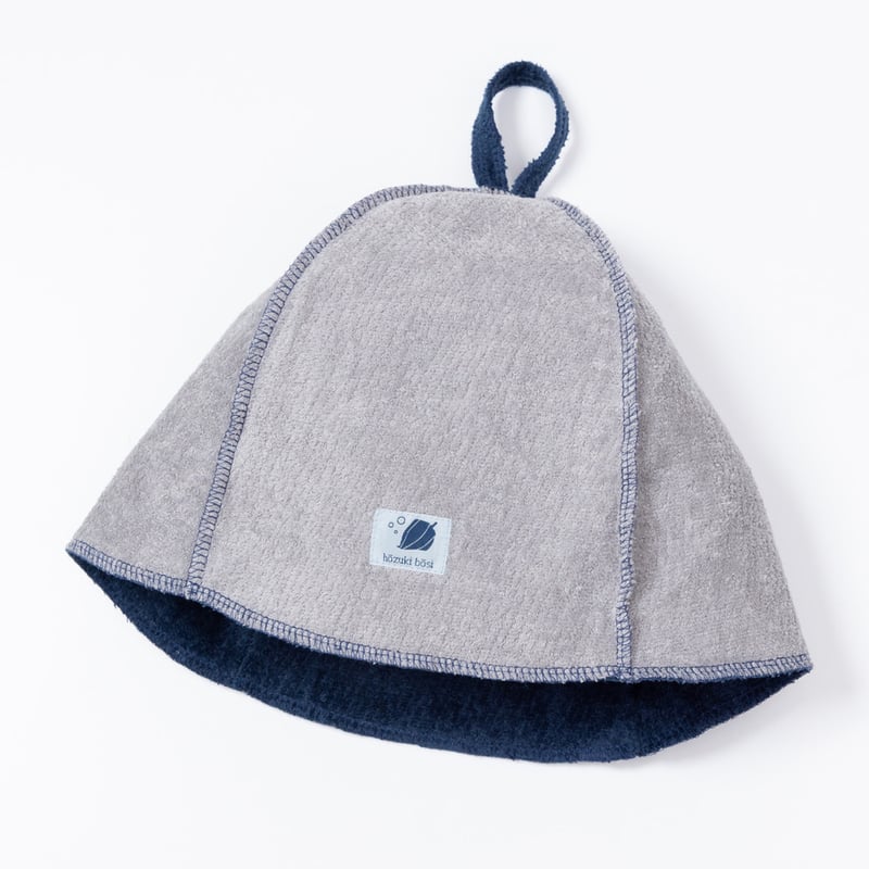 aluffy0302mature ha.リバビーニー ネイビー×グレー ROUGH STAR REVERSIBLE BEANIE / GREY / リバーシブルビーニー