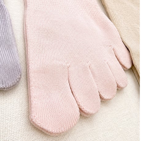 なめらかタッチ 五本指スニーカーソックス（22-25cm）