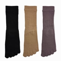 指先までぽかぽか。毛混あったか5本指ソックス（22-25cm）