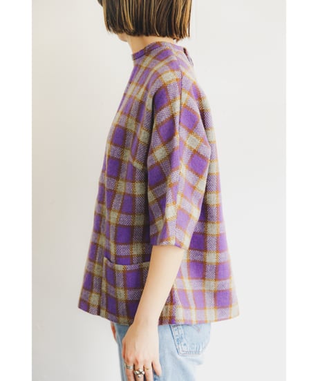 1960's handmade check  jacket