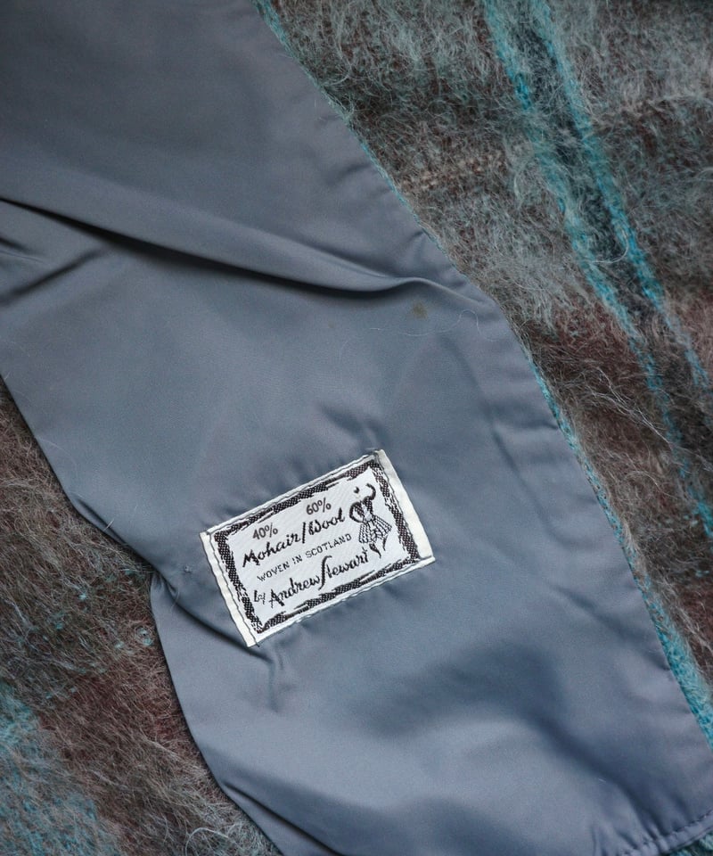 Andrew Stewart 】1960's Mohair Cape Coat/ made