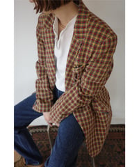 【ANNE KLEIN】Laine loose check  jacket　/ made in USA