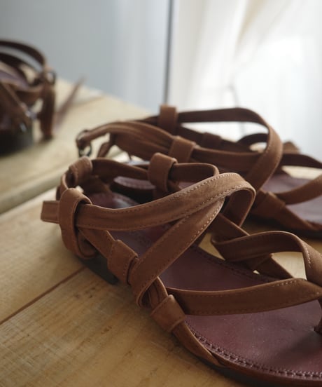 【 ISSEY MIYAKE 】1990's Structural Lace-up Sandals / 24cm