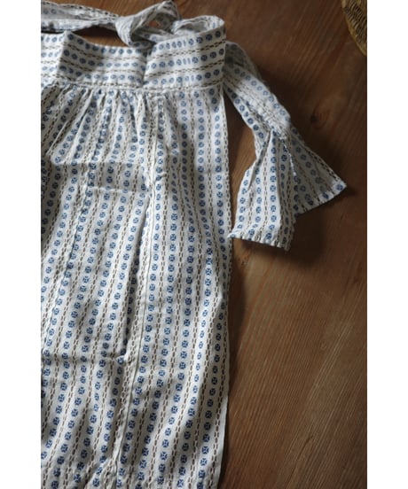 40's-50's Vintage Geometric Calico Apron Skirt