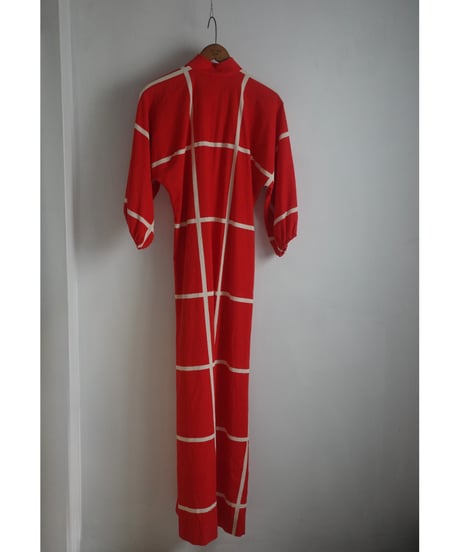 【 VUOKKO 】1970's cotton long dress / SUOMI - FINLAND