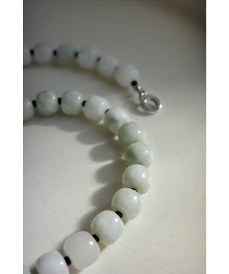 【SAHAR original jewelry 】sherbet stone necklace（light green）